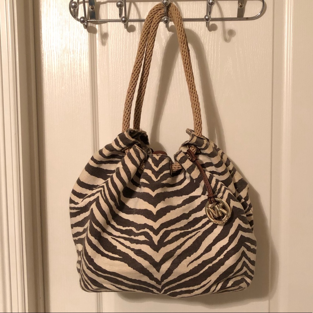 Michael Kors Tiger print canvas Handbag / Purse